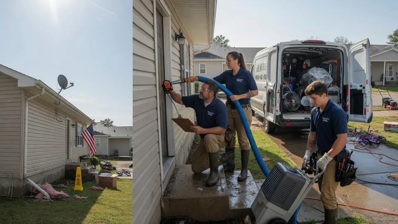 Ceiling Water Damage Restoration in Revere, MO near me